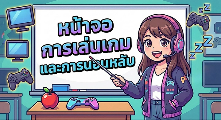 การเล่นเกม ต่อการนอนหลับ720